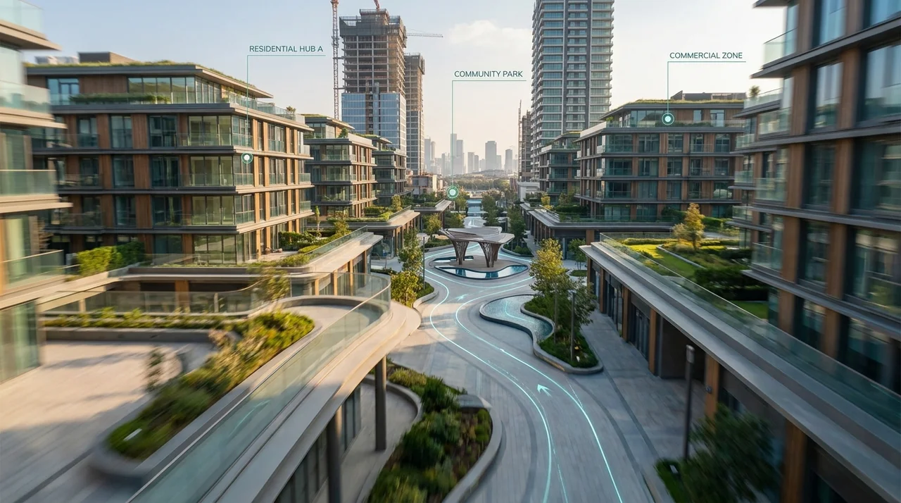 Animation and walkthrough video — cinematic project visualization