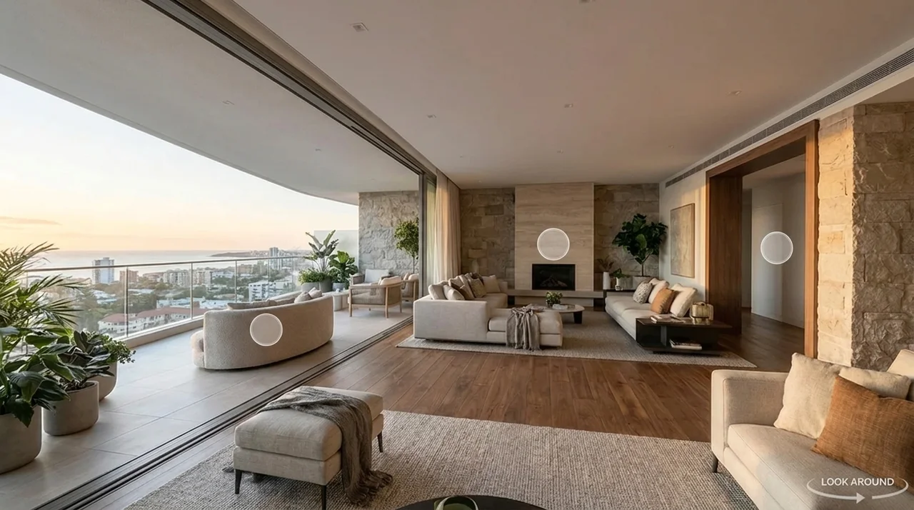 360° panoramic imaging — immersive spherical visualization