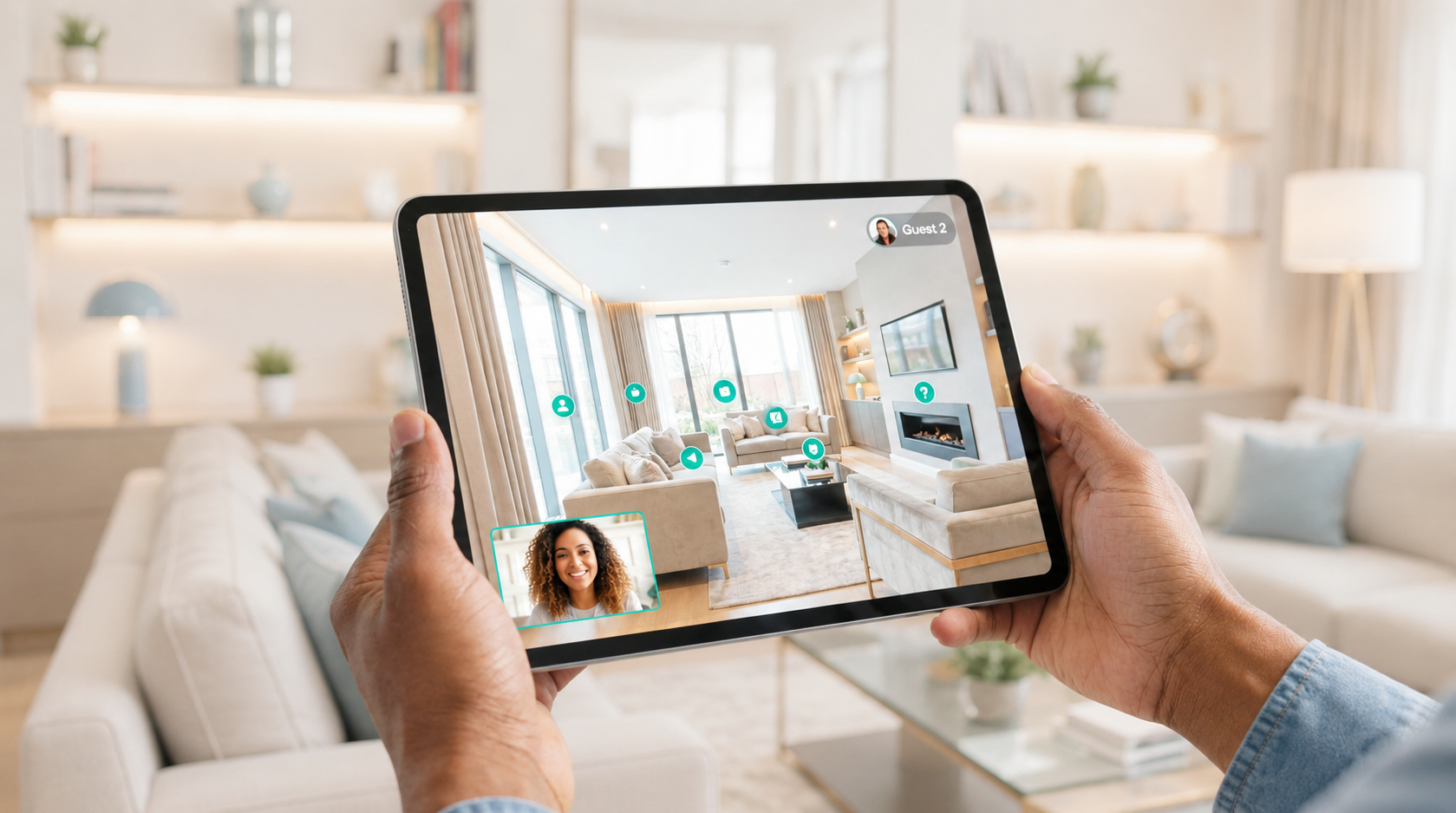 AR on-site planning and live overlays